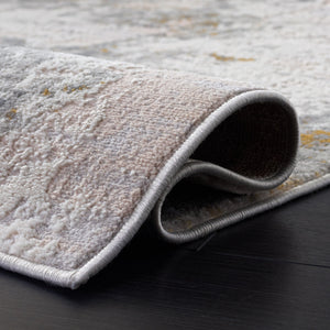 Safavieh Palma Grey Gold Runner Rug For Hallway — Low-Profile 3/8" Pile, Durable Power-Loomed Turkish Weave 2'-2" x 9'-0" PAM372G-29