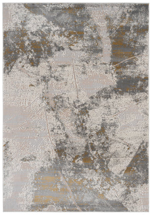 Safavieh Palma Grey Gold Runner Rug For Hallway — Low-Profile 3/8" Pile, Durable Power-Loomed Turkish Weave 2'-2" x 9'-0" PAM372G-29
