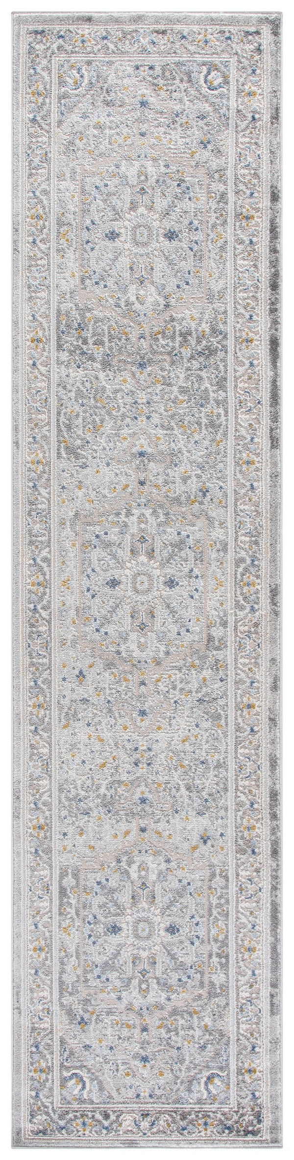 Safavieh Palma Modern Grey Runner Rug — Low‑Profile Durable Power‑Loomed Design For Hallways & Entryways 2'-2" x 9'-0" PAM376F-29