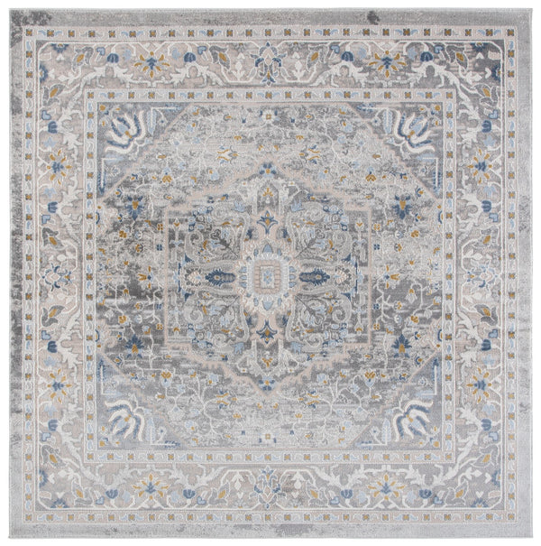 Safavieh Palma Modern Grey Runner Rug — Low‑Profile Durable Power‑Loomed Design For Hallways & Entryways 2'-2" x 9'-0" PAM376F-29