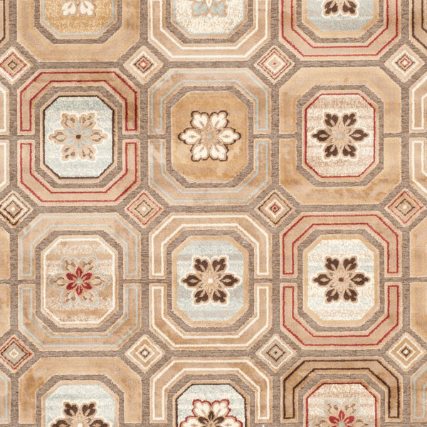 Safavieh Paradise Exquisite Area Rug With Timeless Geometric Motifs For A Luxurious Touch In Any Space Dark Brown ,Multi 75% Viscose,18% Polyester,7% Cotton Par158-330-3