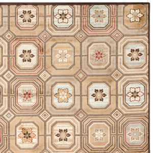 Safavieh Paradise Exquisite Area Rug With Timeless Geometric Motifs For A Luxurious Touch In Any Space Dark Brown ,Multi 75% Viscose,18% Polyester,7% Cotton Par158-330-3