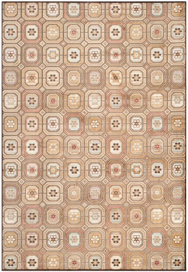 Safavieh Paradise Exquisite Area Rug With Timeless Geometric Motifs For A Luxurious Touch In Any Space Dark Brown ,Multi 75% Viscose,18% Polyester,7% Cotton Par158-330-3