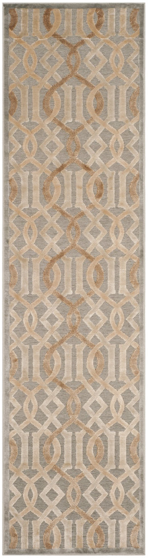 Safavieh Paradise Elegant Geometric Runner Rug - Luxurious Belgian Craftsmanship For Timeless Home Style Blue Viscose Par415b-28