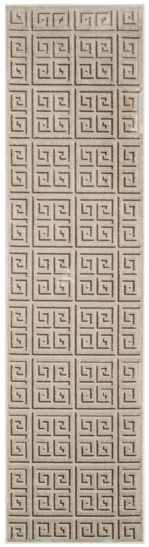 Safavieh Paradise Exquisite Area Rug With Geometric Greek Key Pattern - Luxurious Comfort For Your Home Silver Viscose Pile Par947b-4