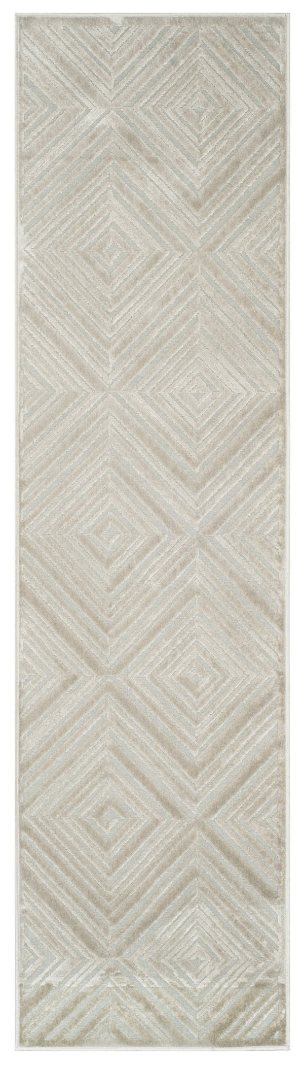 Safavieh Paradise Luxurious Viscose Pile Runner Rug - Elegant Geometric Design For Modern Spaces, Belgium Made Silver Viscose Pile Par948b-28
