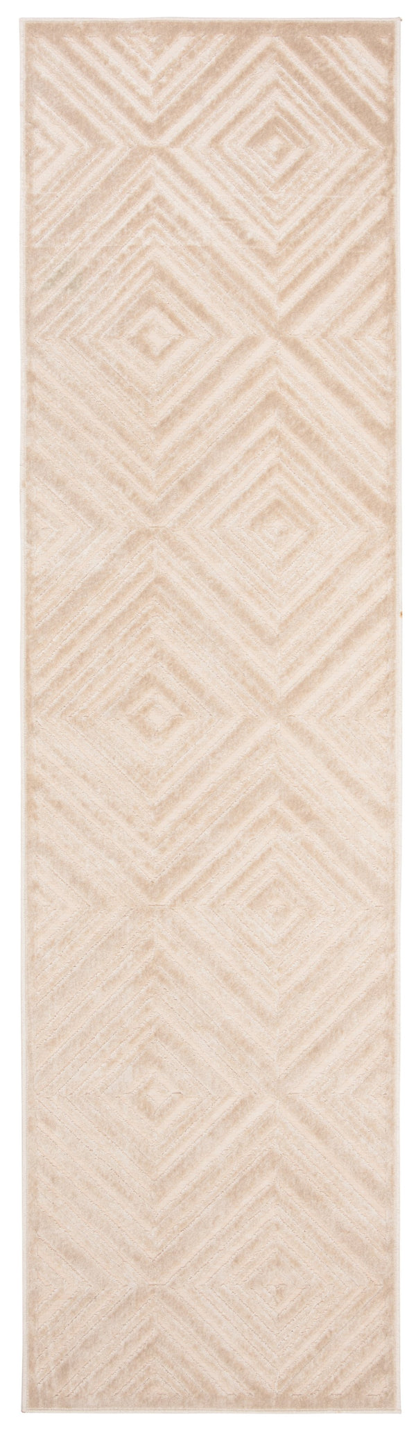 Safavieh Paradise Luxurious Viscose Pile Runner Rug - Elegant Geometric Design For Modern Spaces, Belgium Made Beige Viscose Pile Par948c-28