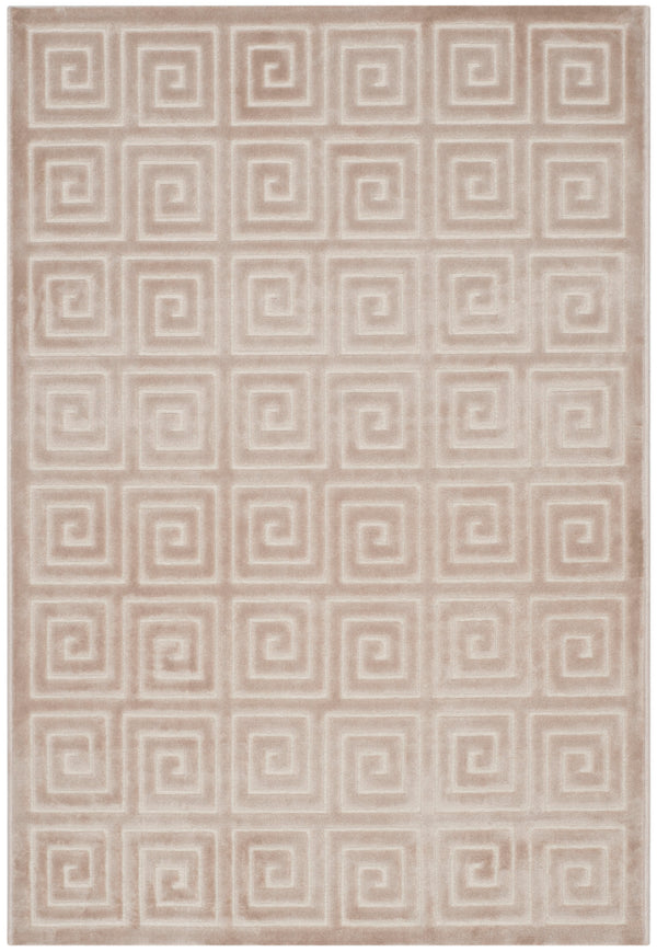 Safavieh Paradise Greek Key Power Loomed  Rug IIX Creme / Creme PARB637D-3