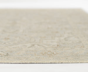 Momeni Pasha PSH-1 Hand Tufted Traditional Medallion Indoor Rug Light Blue 8' x 10'