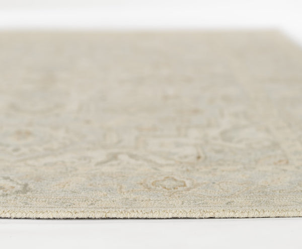 Momeni Pasha PSH-1 Hand Tufted Traditional Medallion Indoor Rug Light Blue 8' x 10'