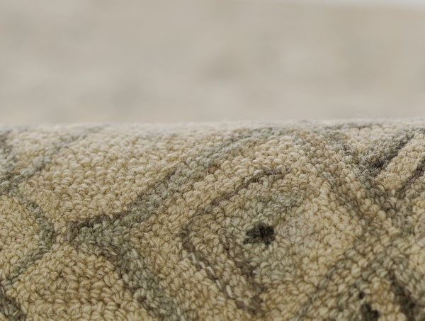 Momeni Pasha PSH-1 Hand Tufted Traditional Medallion Indoor Rug Taupe 8' x 10'