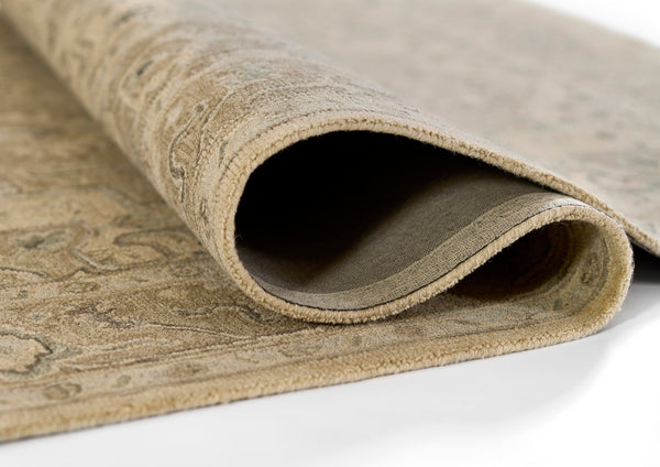 Momeni Pasha PSH-1 Hand Tufted Traditional Medallion Indoor Rug Taupe 8' x 10'