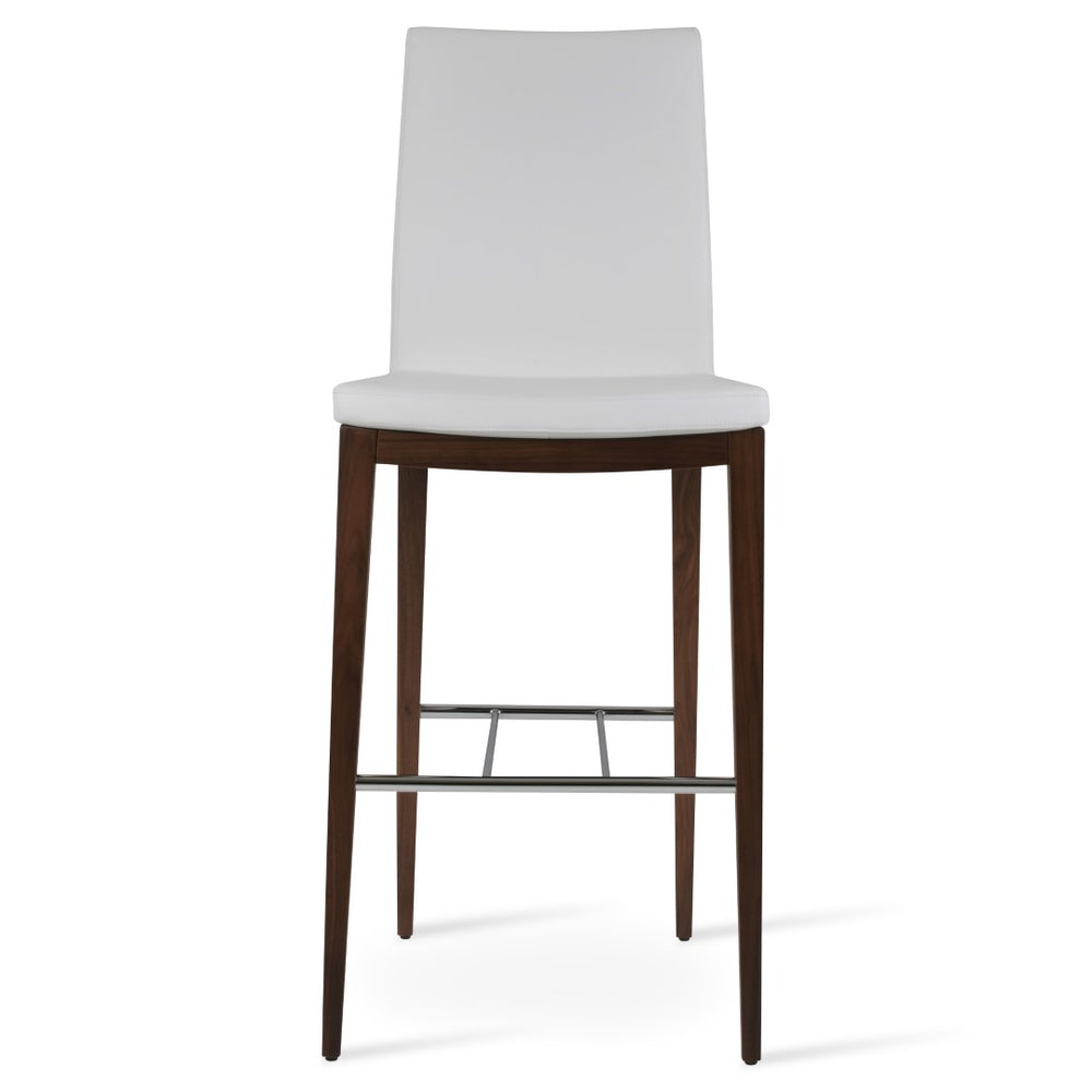 Soho Concept Pasha Premium Wood Barstools & Counterstools – Stylish Designs With 5-year Guarantee, Walnut Finish Walnut,White  Soho-concept-dining-chair-09062