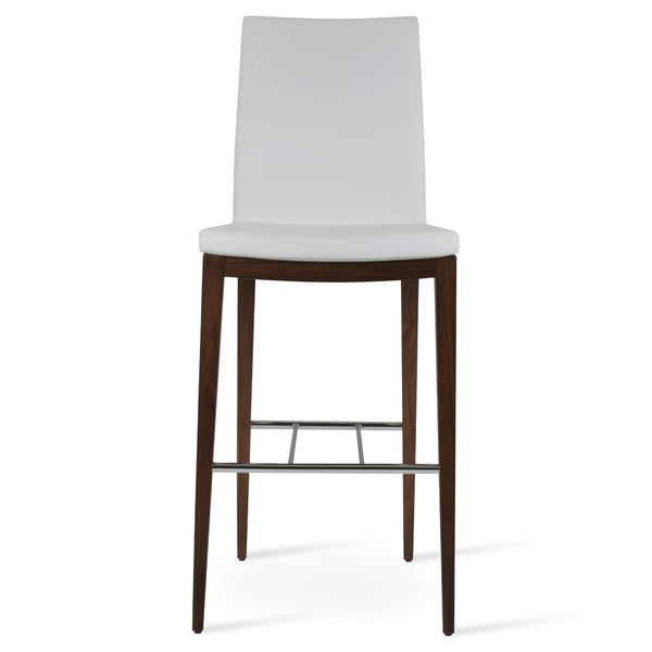Soho Concept Pasha Premium Wood Barstools & Counterstools – Stylish Designs With 5-year Guarantee, Walnut Finish Walnut,White  Soho-concept-dining-chair-09062