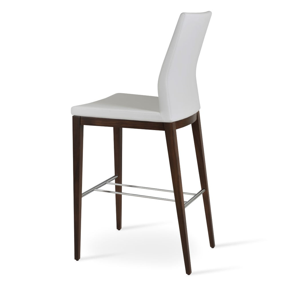 Soho Concept Pasha Premium Wood Barstools & Counterstools – Stylish Designs With 5-year Guarantee, Walnut Finish Walnut,White  Soho-concept-dining-chair-09062