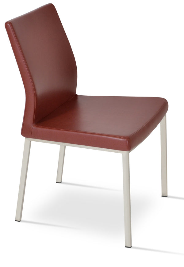 Soho Concept Pasha Metal Dining Chair With Fire-resistant Upholstery - Stylish Chrome Base, Light Grey Design Chrome  Soho-concept-dining-chair-04716