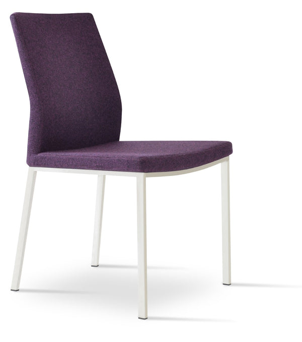 Soho Concept Pasha Metal Dining Chair - Modern Chrome Base, Stylish Fabric Options & 10-year Guarantee For Durability Chrome  Soho-concept-dining-chair-04714