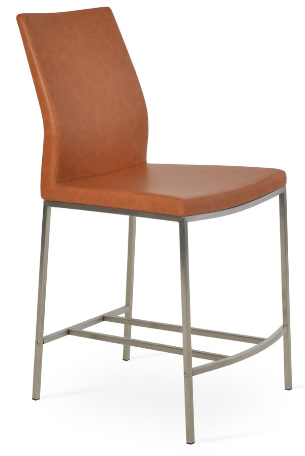 Soho Concept Pasha Metal Barstools & Counterstools - Modern Industrial Design With Plush Fabrics & 10-year Guarantee Flexible Back  Soho-concept-dining-chair-09070