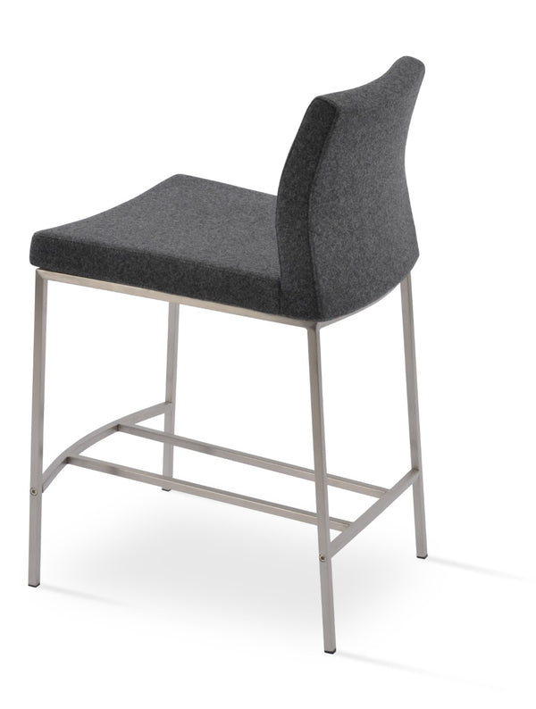 Soho Concept Pasha Metal Barstools & Counterstools - Durable Wool Fabric, 10-year Guarantee, Stylish Design Dark Grey  Soho-concept-dining-chair-09073