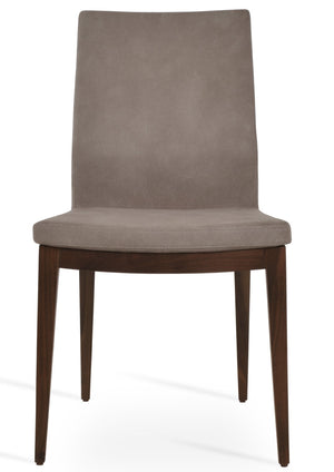 Soho Concept Pasha Wood Dining Chair - Elegant Upholstered Comfort In Beech, 10-year Guarantee & Stylish Options Walnut  Soho-concept-dining-chair-04723