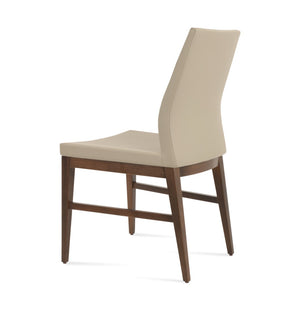 Soho Concept Pasha Wood Dining Chair - Stylish Leatherette Seating With 2-year Guarantee, Limited Stock Available! Walnut  Soho-concept-dining-chair-04735