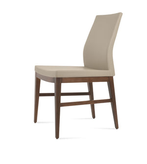 Soho Concept Pasha Wood Dining Chair - Stylish Leatherette Seating With 2-year Guarantee, Limited Stock Available! Walnut  Soho-concept-dining-chair-04735