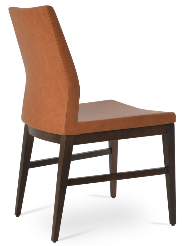 Soho Concept Pasha Wood Dining Chair - Stylish Leatherette Seating With 2-year Guarantee, Limited Stock Available! Walnut  Soho-concept-dining-chair-04738