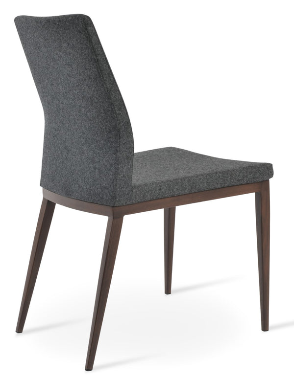 Soho Concept Pasha Mw Dining Chair In Camira Era Fabric - Stylish, Durable, Walnut & Dark Grey, 10-year Guarantee! Walnut,Dark Grey  Soho-concept-dining-chair-04750