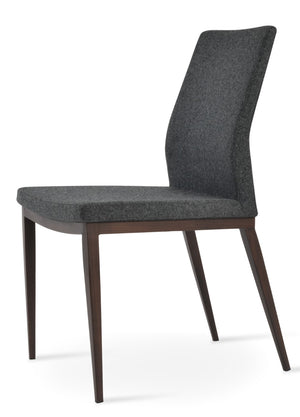Soho Concept Pasha Mw Dining Chair In Camira Era Fabric - Stylish, Durable, Walnut & Dark Grey, 10-year Guarantee! Walnut,Dark Grey  Soho-concept-dining-chair-04750
