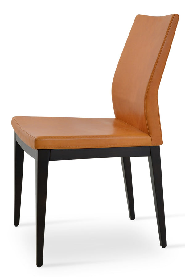 Soho Concept Pasha Wood Dining Chair - Elegant Upholstered Comfort In Beech, 10-year Guarantee & Stylish Options Beech Solid Wood Wenge Finish  Soho-concept-dining-chair-04777