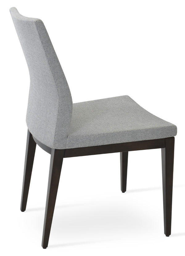 Soho Concept Pasha Wood Dining Chair - Elegant Upholstered Comfort In Beech, 10-year Guarantee & Stylish Options Stone Brick  Soho-concept-dining-chair-04779