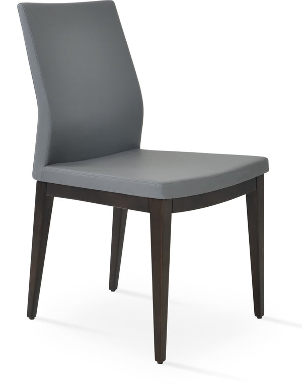 Soho Concept Pasha Wood Dining Chair - Stylish Leatherette Seating With 2-year Guarantee, Limited Stock Available! Grey  Soho-concept-dining-chair-04781