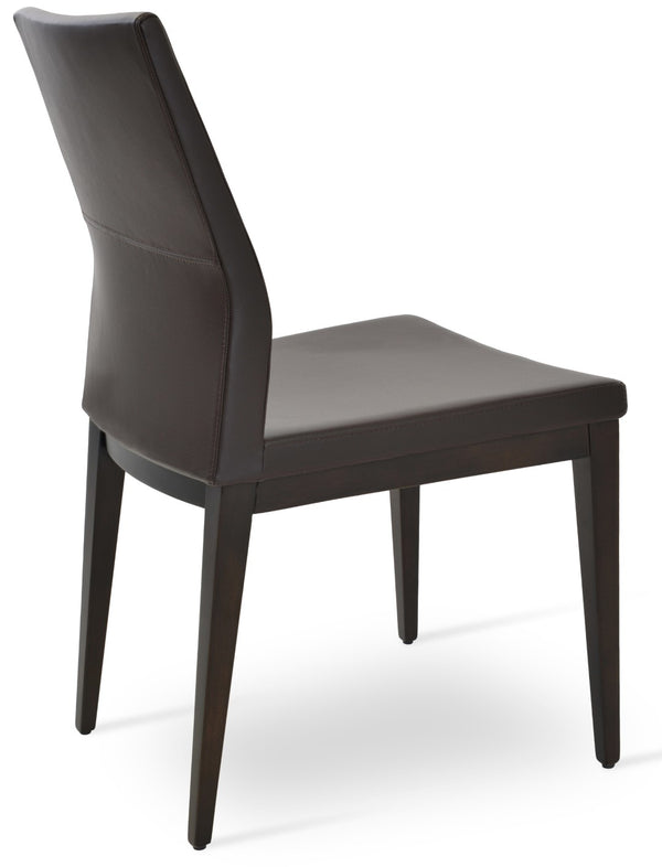 Soho Concept Pasha Wood Dining Chair - Elegant Upholstered Comfort In Beech, 10-year Guarantee & Stylish Options Brown  Soho-concept-dining-chair-04782