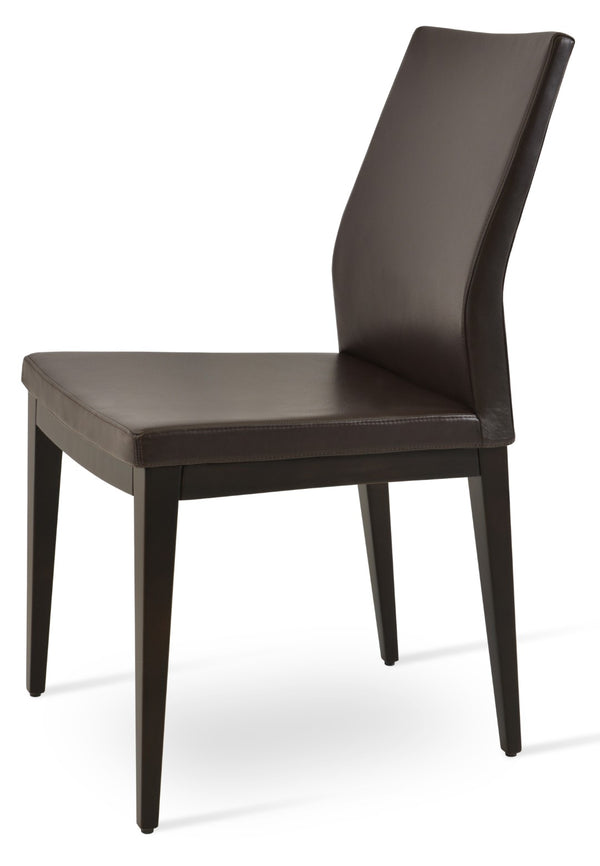 Soho Concept Pasha Wood Dining Chair - Elegant Upholstered Comfort In Beech, 10-year Guarantee & Stylish Options Brown  Soho-concept-dining-chair-04782