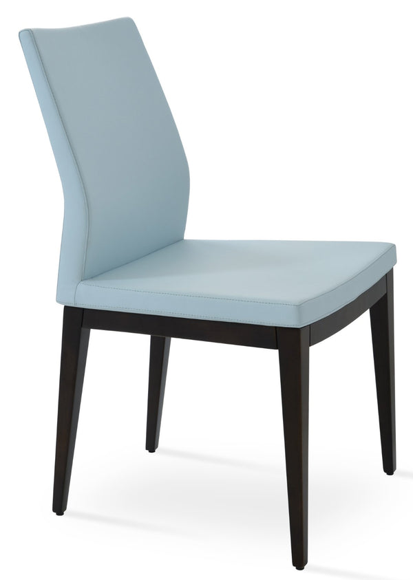 Soho Concept Pasha Wood Dining Chair - Elegant Upholstered Comfort In Beech, 10-year Guarantee & Stylish Options Skyblue  Soho-concept-dining-chair-04783