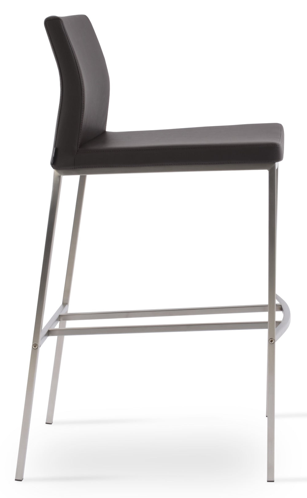 Soho Concept Pasha Modern Metal Barstools & Counterstools - Soft Leatherette, 2-year Guarantee, Durable Design Brown  Soho-concept-dining-chair-06972