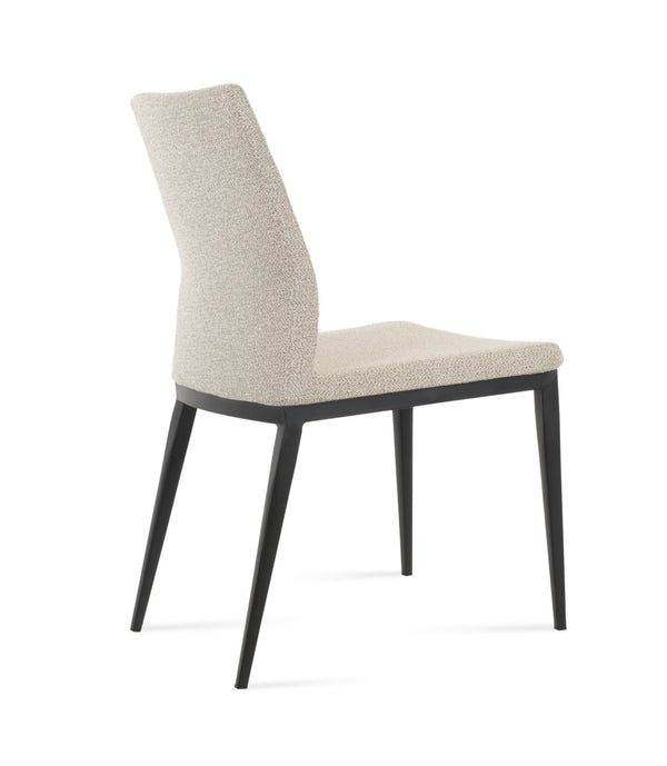 Soho Concept Pasha Mw Contemporary Dining Chair - Stylish Metal Base, Multiple Fabrics, 10-year Guarantee, Chic Design Black,White,Grey  Soho-concept-dining-chair-04811