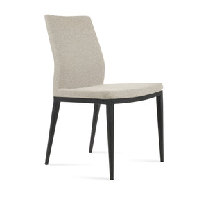 Soho Concept Pasha Mw Contemporary Dining Chair - Stylish Metal Base, Multiple Fabrics, 10-year Guarantee, Chic Design Black,White,Grey  Soho-concept-dining-chair-04811