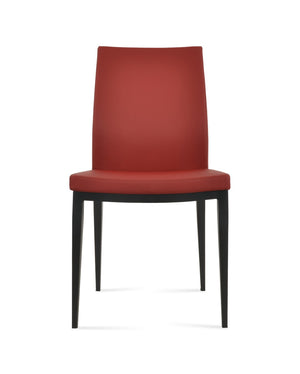 Soho Concept Pasha Mw Contemporary Dining Chair - Stylish Metal Base, Multiple Fabrics, 10-year Guarantee, Chic Design Black,Red  Soho-concept-dining-chair-04816