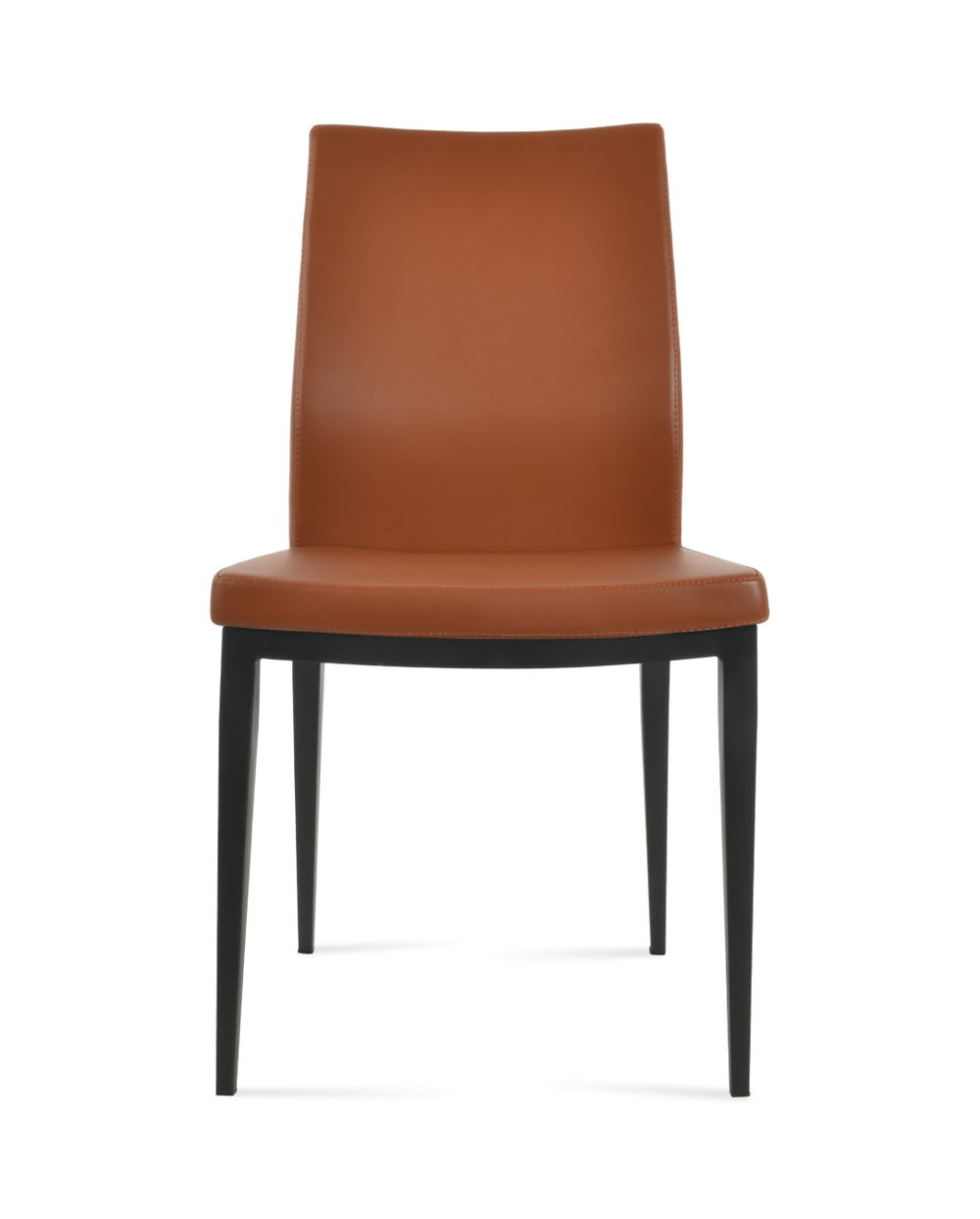 Soho Concept Pasha Mw Dining Chair - Stylish Fire-resistant Leatherette, Strong Metal Base, 2-year Guarantee Black  Soho-concept-dining-chair-04819