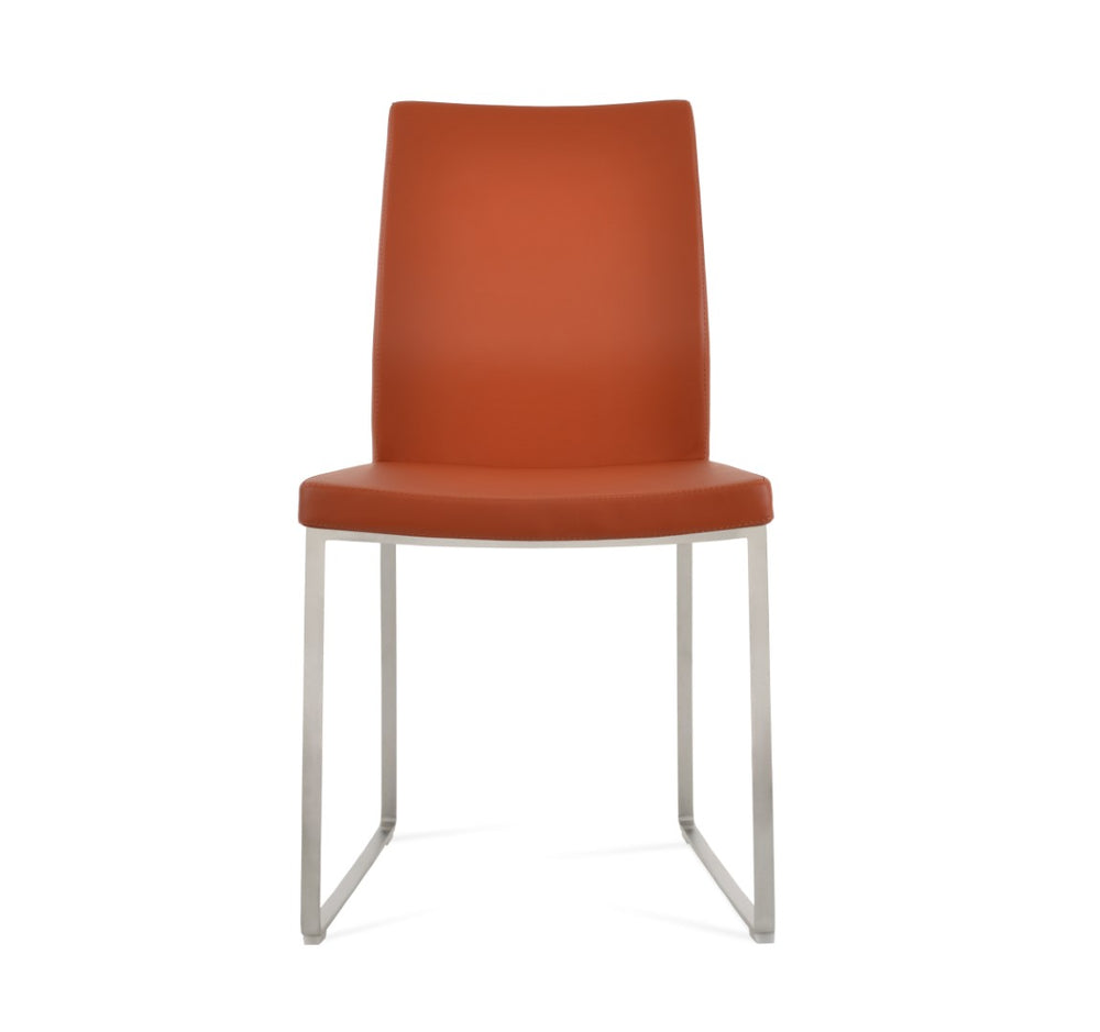 Soho Concept Pasha Wood Counter Bar Dining Chair With 5-year Guarantee - Stylish Comfort In Brick Finish Brick  Soho-concept-dining-chair-04831