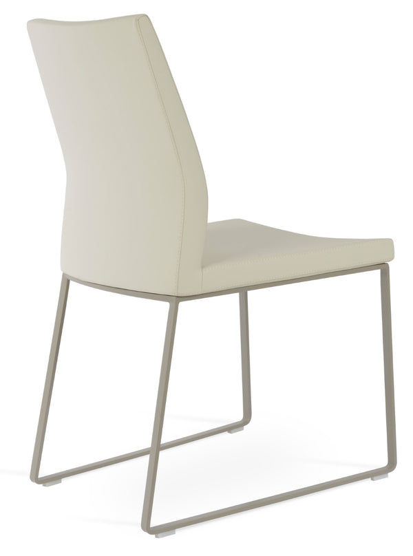 Soho Concept Pasha Sled Dining Chair - Premium Upholstery Options & Strong Base, 10-year Guarantee, Stylish Design Cream  Soho-concept-dining-chair-04878