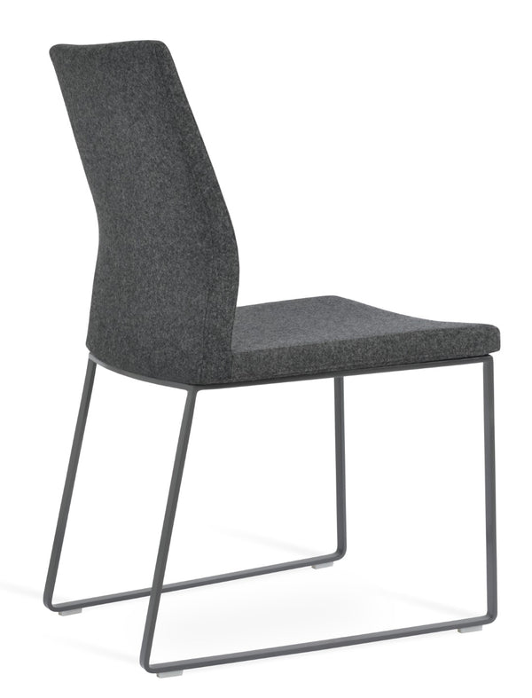 Soho Concept Pasha Sled Dining Chair - Premium Upholstery Options & Strong Base, 10-year Guarantee, Stylish Design Grey,Dark Grey  Soho-concept-dining-chair-04883