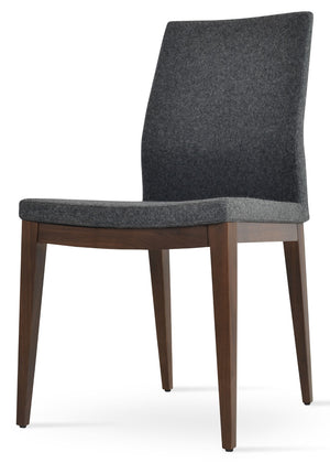 Soho Concept Pasha Wood Dining Chair In Amber – Stylish Camira Blazer Wool Fabric With 10-year Guarantee! Walnut  Soho-concept-dining-chair-04903