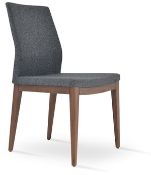 Soho Concept Pasha Wood Dining Chair In Amber – Stylish Camira Blazer Wool Fabric With 10-year Guarantee! Walnut,Dark Grey  Soho-concept-dining-chair-04901