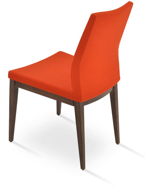 Soho Concept Pasha Wood Dining Chair - Elegant Upholstered Comfort In Beech, 10-year Guarantee & Stylish Options Walnut,Orange  Soho-concept-dining-chair-04898