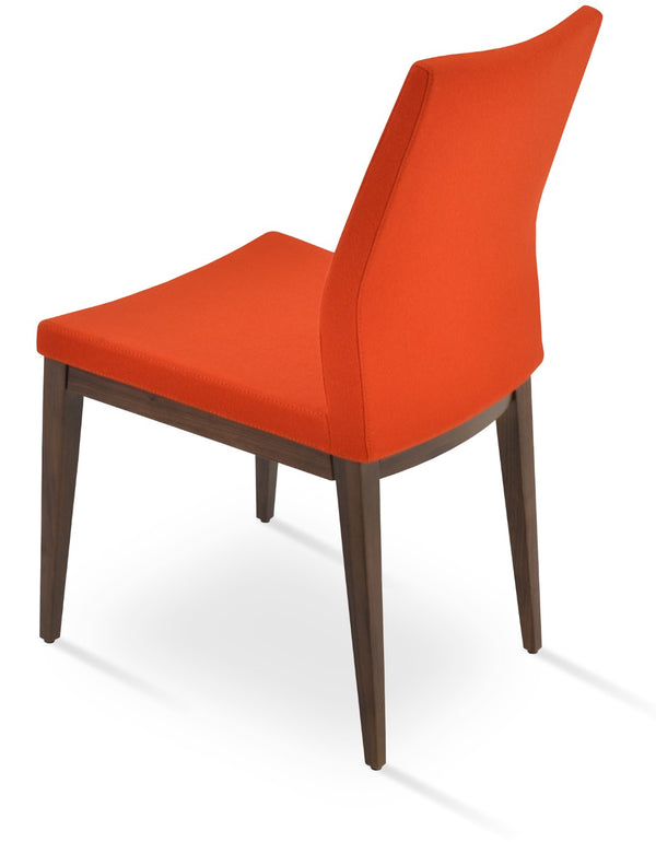 Soho Concept Pasha Wood Dining Chair - Elegant Upholstered Comfort In Beech, 10-year Guarantee & Stylish Options Walnut,Orange  Soho-concept-dining-chair-04898