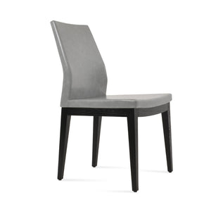 Soho Concept Pasha Wood Dining Chair - Elegant Upholstered Comfort In Beech, 10-year Guarantee & Stylish Options Ash,Light Grey  Soho-concept-dining-chair-04917