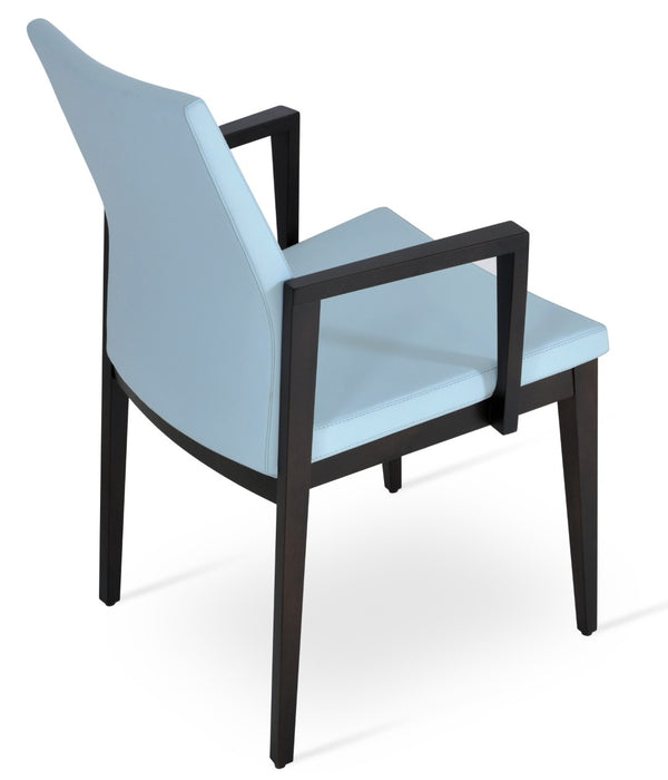 Soho Concept Pasha Wood Armchair Dining Chair - Durable Beech With Stylish Upholstery Options & 10-year Guarantee Skyblue  Soho-concept-dining-chair-04944