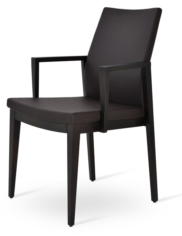 Soho Concept Pasha Wood Armchair Dining Chair - Durable Beech With Stylish Upholstery Options & 10-year Guarantee Brown  Soho-concept-dining-chair-04945